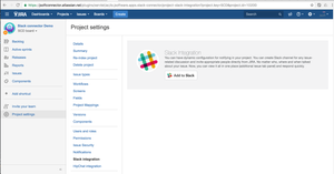 Slack integration for a project