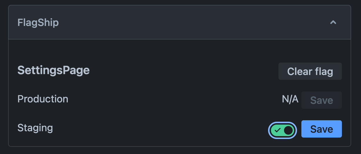 Changes will sync over to your feature flag provider