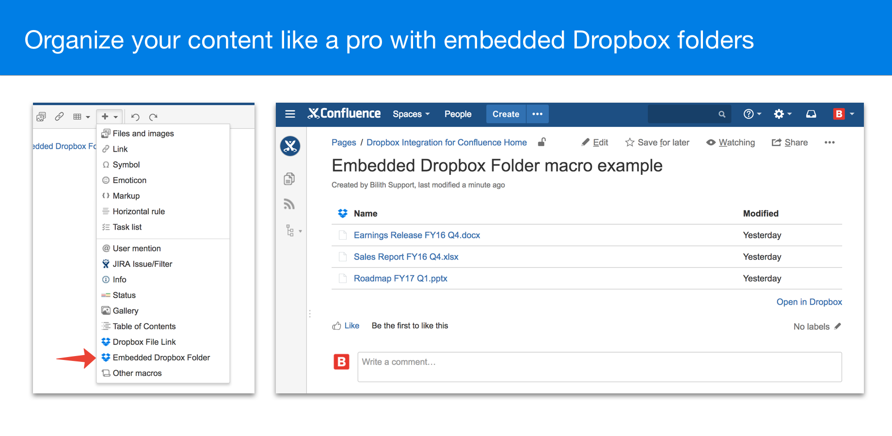 Organize content like a pro with embedded folders
