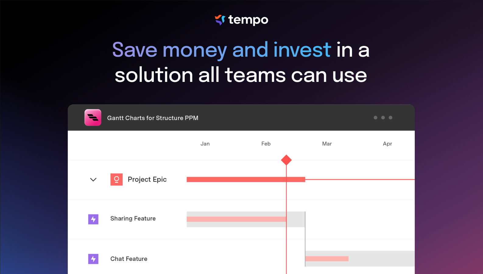 Structure.Gantt leverages the power of Structure to generate portfolio-level Gantt charts, which can be custom-configured to fit the unique ways each project is managed.