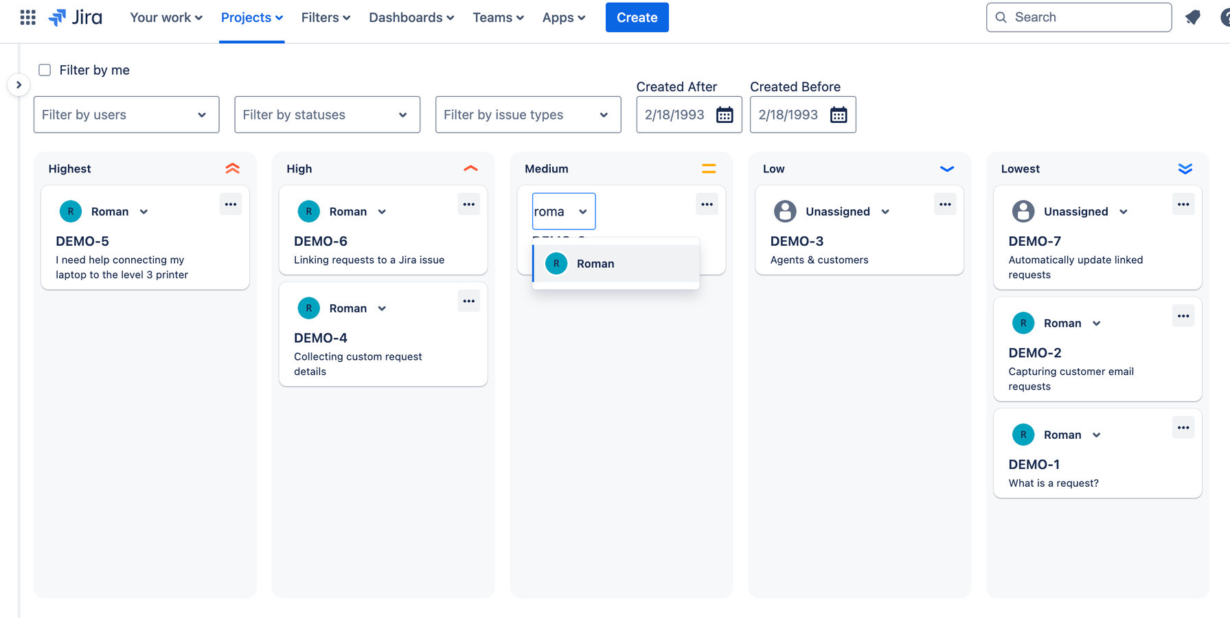Easily update Jira ticket ownership by selecting a new assignee, ensuring tasks are managed by the right team member to keep your workflow efficient.