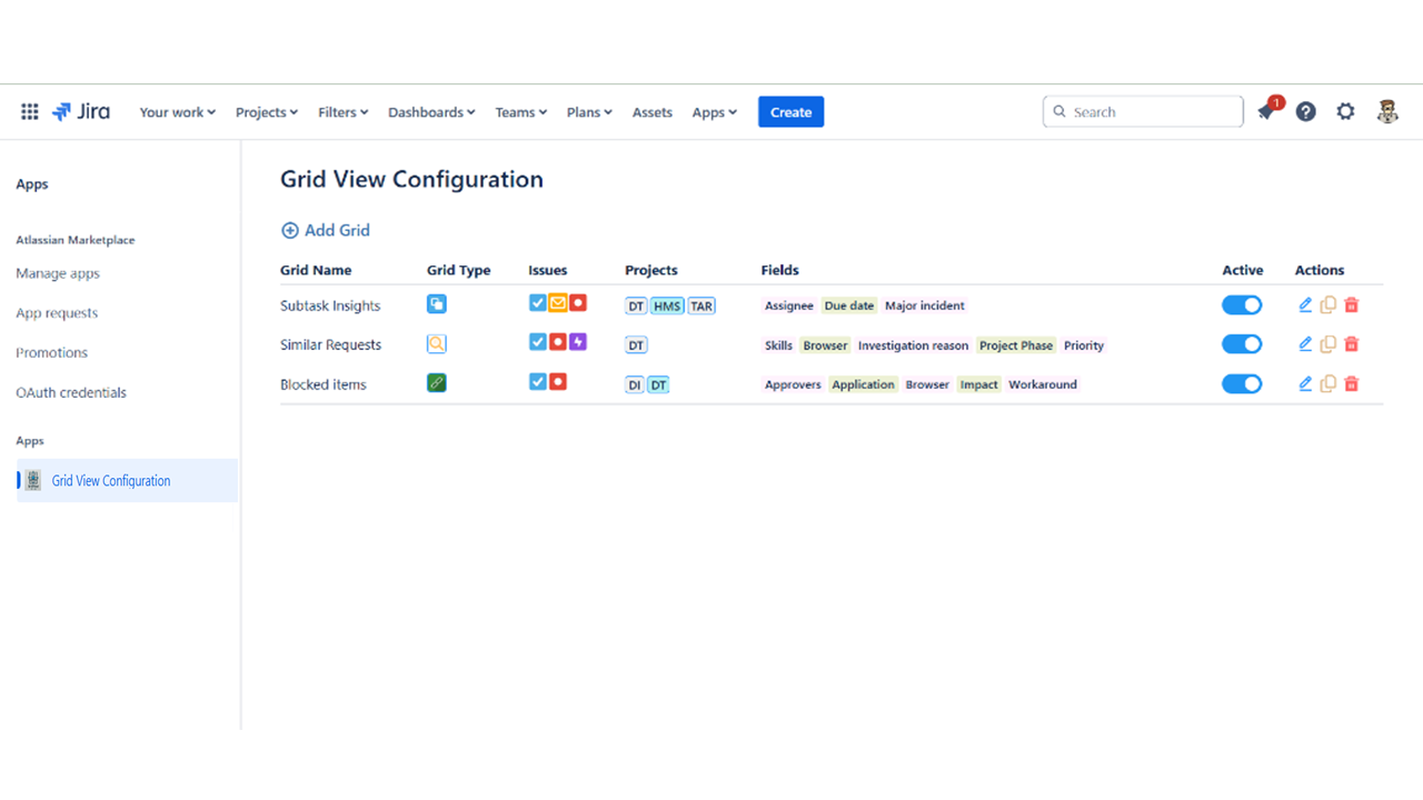 Centralize your Jira data with dynamic grid creation tools. Save and manage grids for efficient issue tracking.