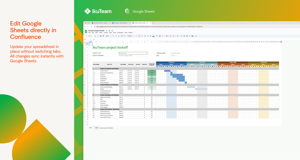 Update your spreadsheet in place without switching tabs. All changes sync instantly with Google Sheets.