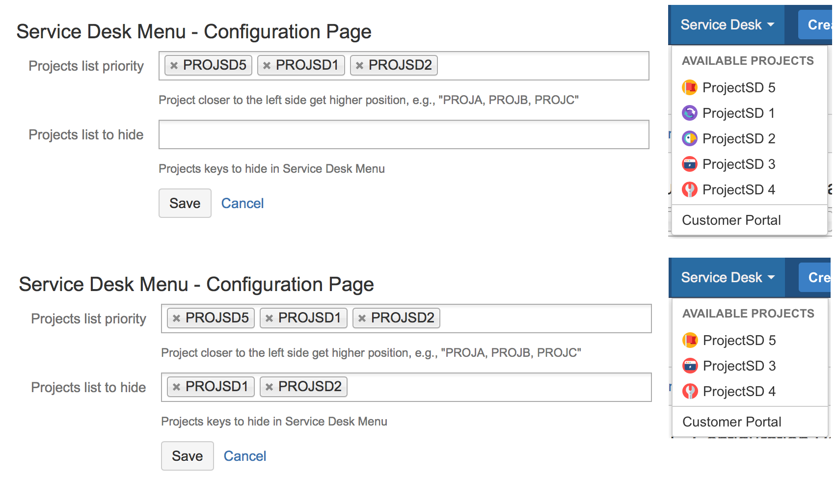 Example configurations