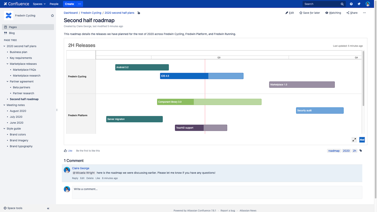 Showcase your roadmap