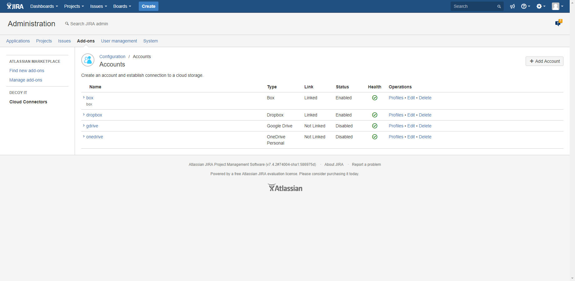 WorkDocs, Box, Dropbox, Google Drive and OneDrive