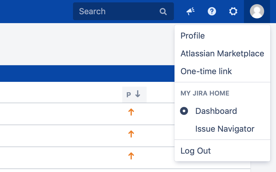 Quickly create links from user menu