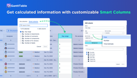 Use Smart Columns to diversify your issue spreadsheet and get calculated information