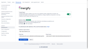 Admin Screen to authorize with Salesforce