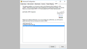 Configuration dialog: JEMH