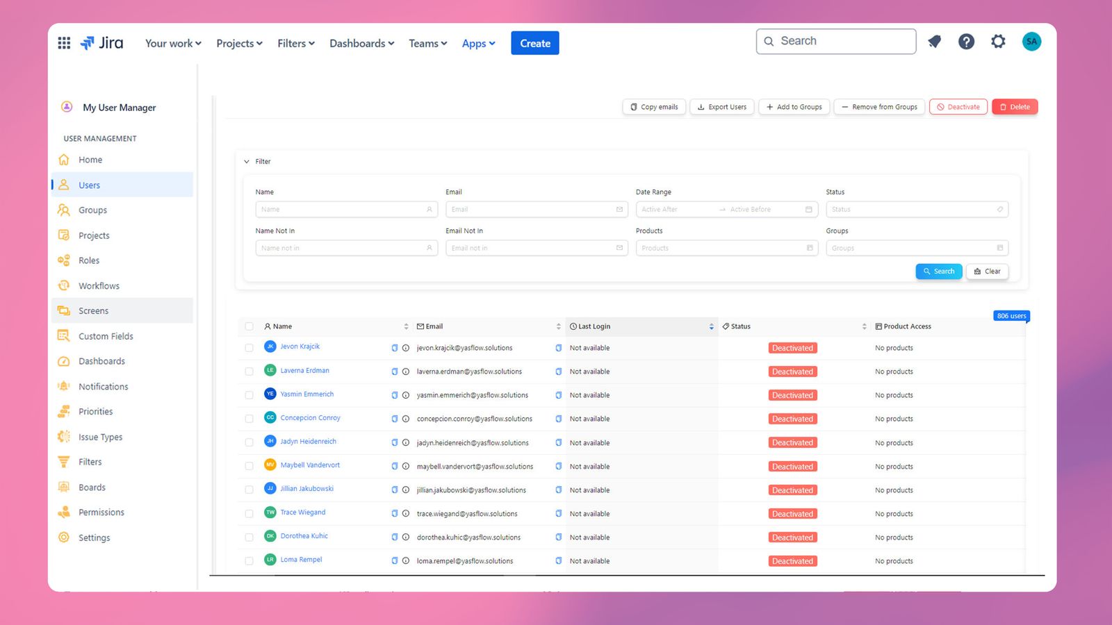 Detailed User Search