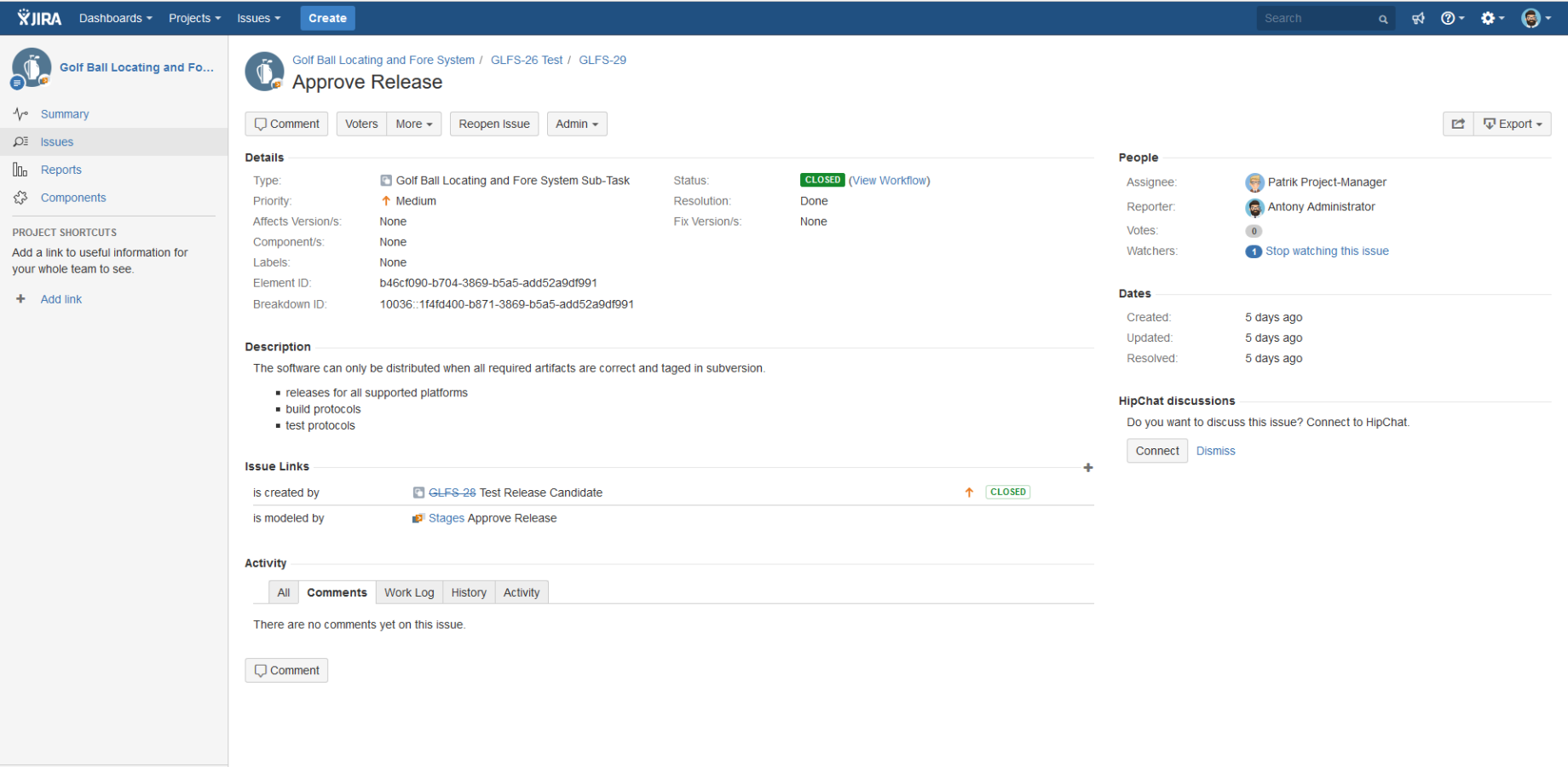 Automatically create issues in Jira