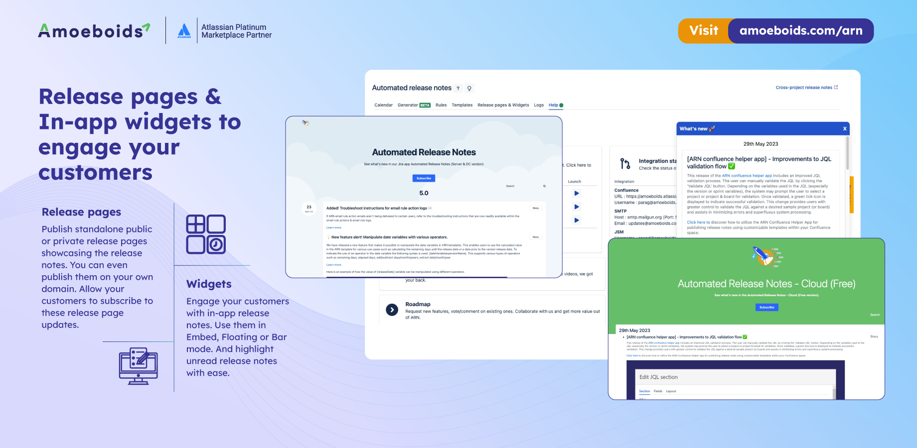 Pages & Widgets for Customer Engagement