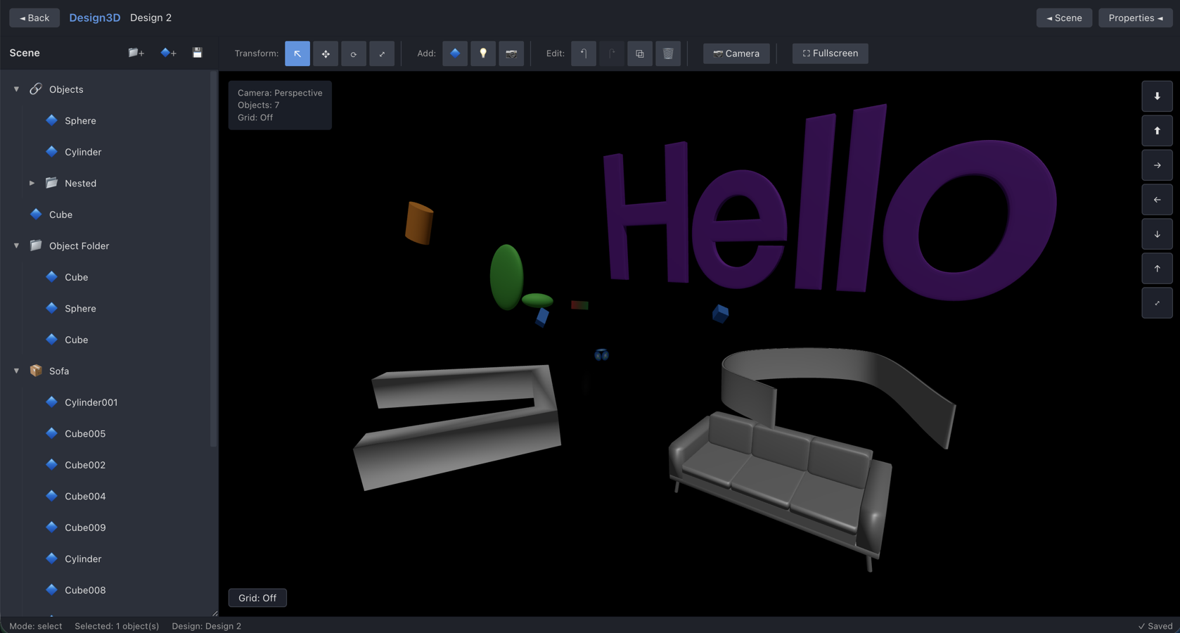Main Editor Interface