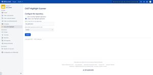 Select the repository to scan.