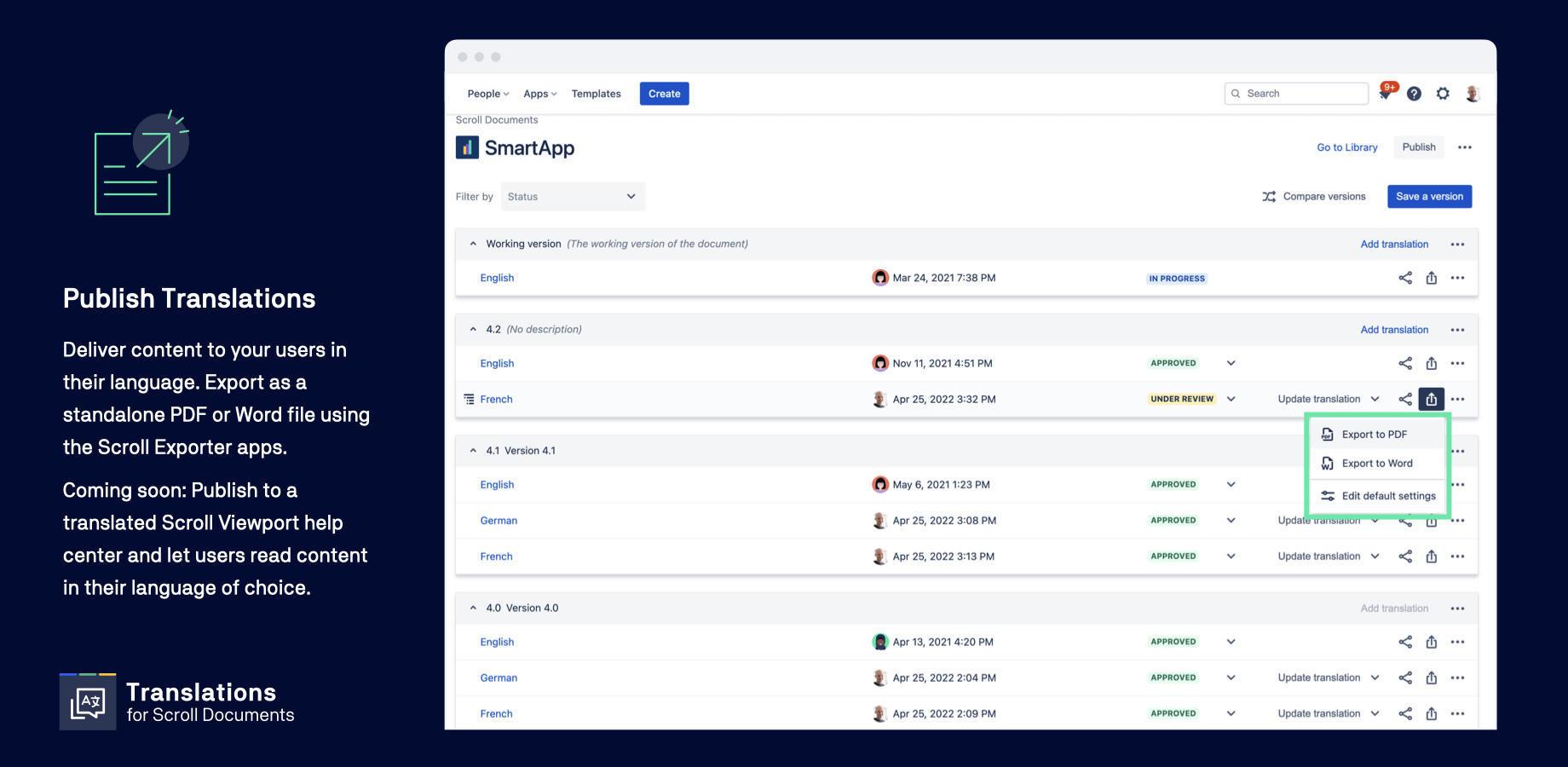 Deliver content to your user – in their language