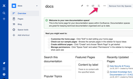 The icon on top will open page sync options for your page