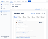 Daily team report
