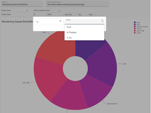 View different data perspectives of a chart by filtering it on fields.