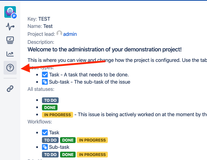 Information about the project is easily accessible from the panel.