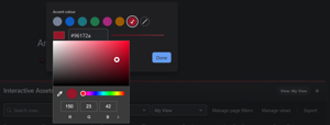 Customize Accent Colors or remove it