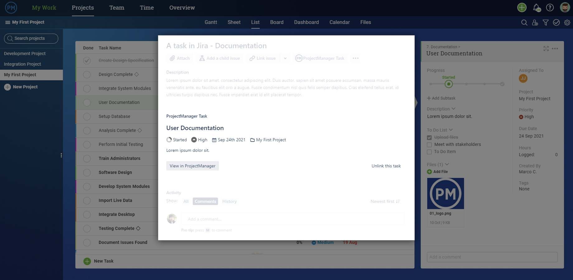 See Real-time ProjectManager Updates