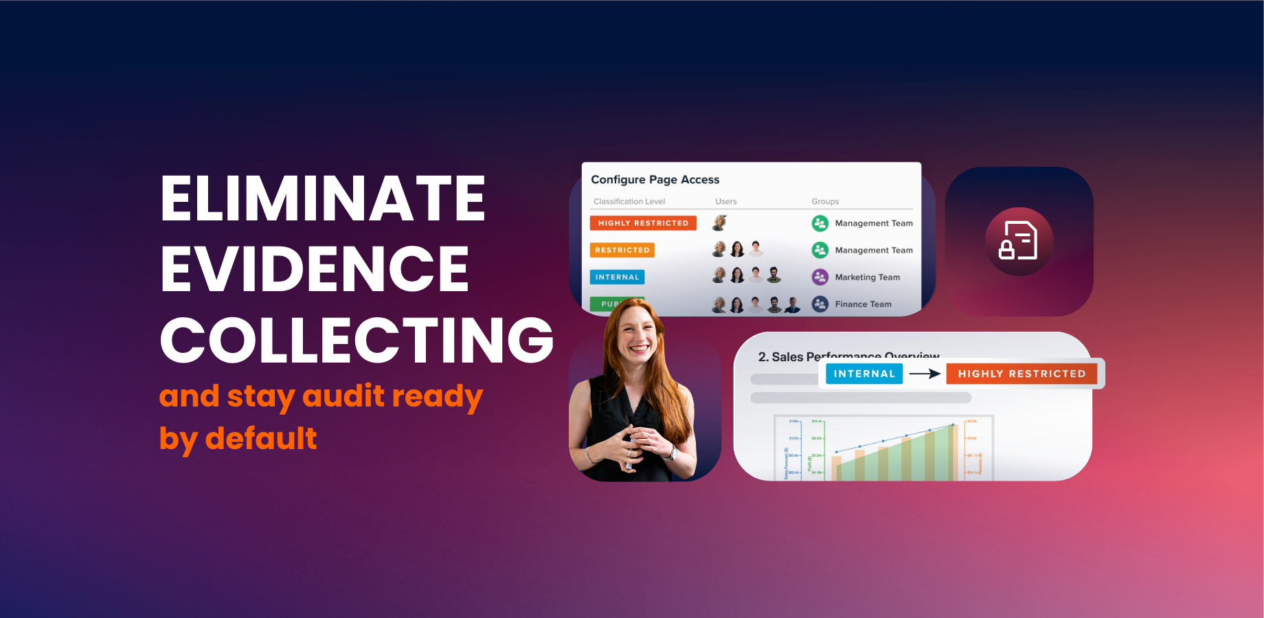 Bring greater context to the types of information stored in Confluence with built-in data classification levels. These levels help label pages based on their sensitivity and make more informed decisions to mitigate risk.