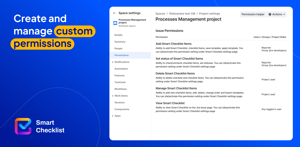Create and manage custom permissions with Smart Checklist for Jira - checklist for jira