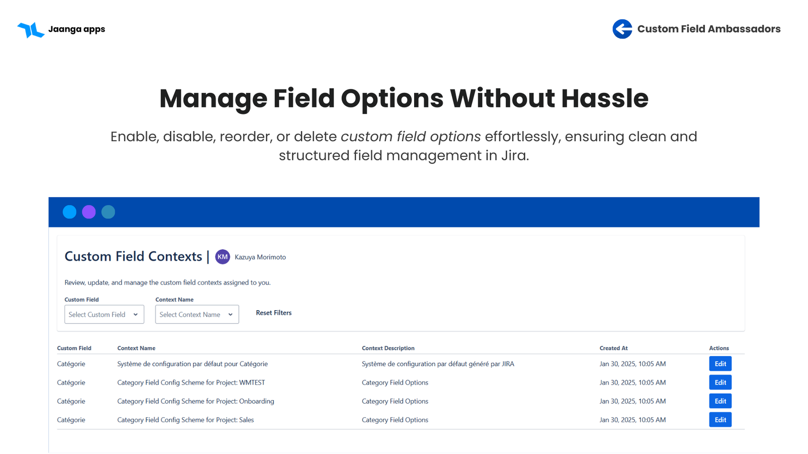 Manage field options without hassle