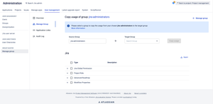 Copy a usage of a group to another group
