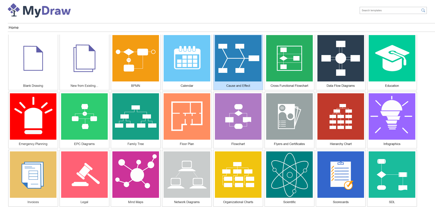 With MyDraw, users can create a wide variety of diagram types on Windows, macOS, and online, and share them in Confluence and Jira.