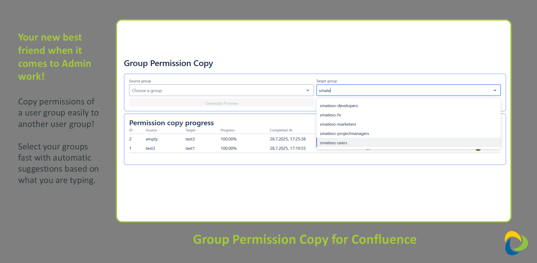 Copy user group permissions easily!