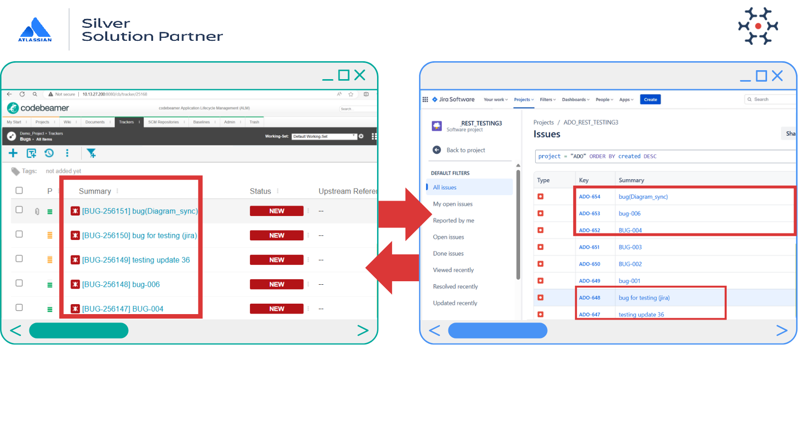 Issue & Project Movement Between Codebeamer & Jira