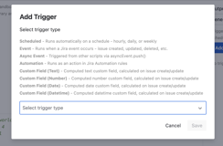 Run scripts on schedule, on Jira events, as automation actions, or as computed custom fields. From hourly maintenance tasks to real-time issue processing - automate it all