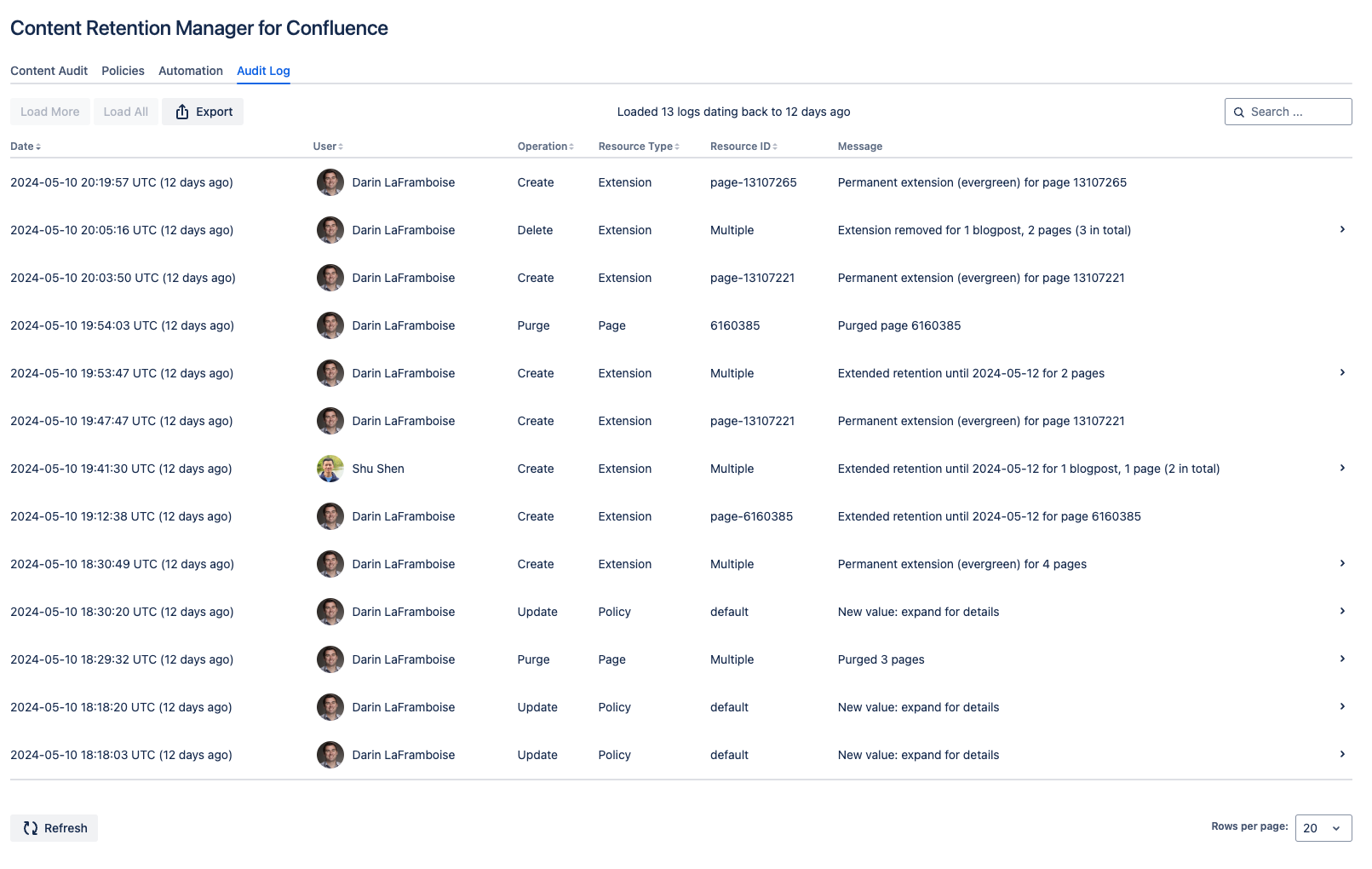 ​Automation helps you keep your storage capacity in check, maintain data  compliance, and saves your team time for policy administration. Content is regularly removed and purged according to your team's set policies.