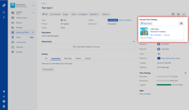Access your Harvest Timesheet by clicking the profile button