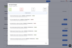 Track your test suite grow in each commit see the differences in test cases.
