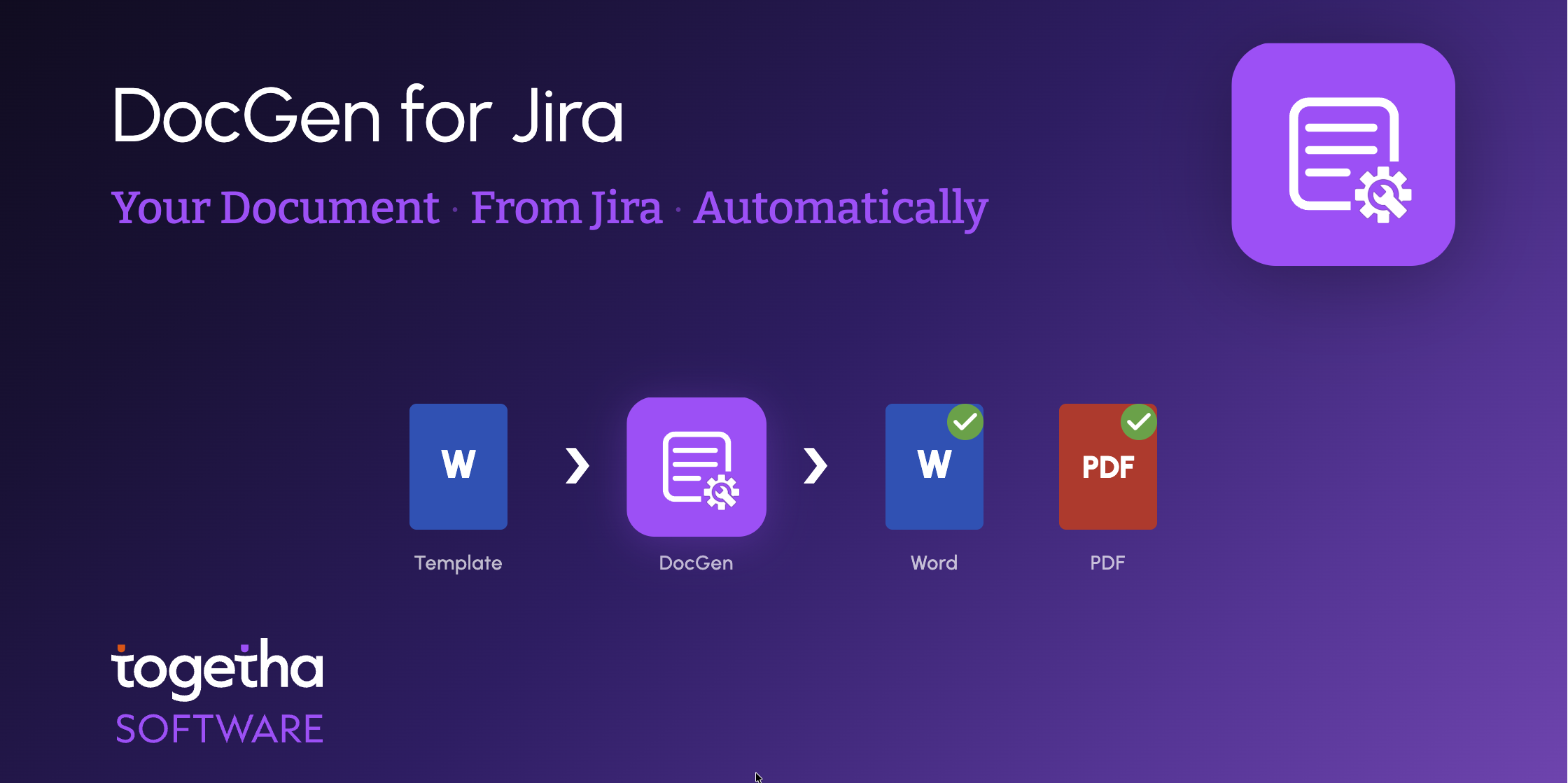 Togetha DocGen for Jira | Atlassian Marketplace