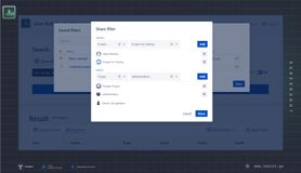 Sharing the saved filter via User Activity Audit Log