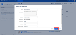 Create an event easily, and invite people.