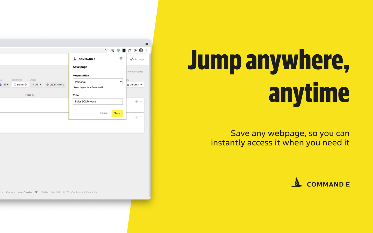 Jump anywhere anytime