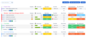 Manage your team's weekly tasks and To-Do lists easily, from one place. Group them per time slot or any grouping idea that comes to mind. See colums sumup, control drop down fields colors per value.
