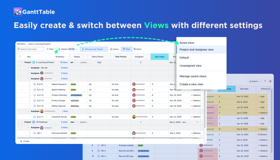 Easily create and switch between different Saved Views with different settings
