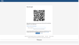 After the first login with username and password, the user have to register his mobile authenticator by scanning the QR code and enter the generated pin for validation.