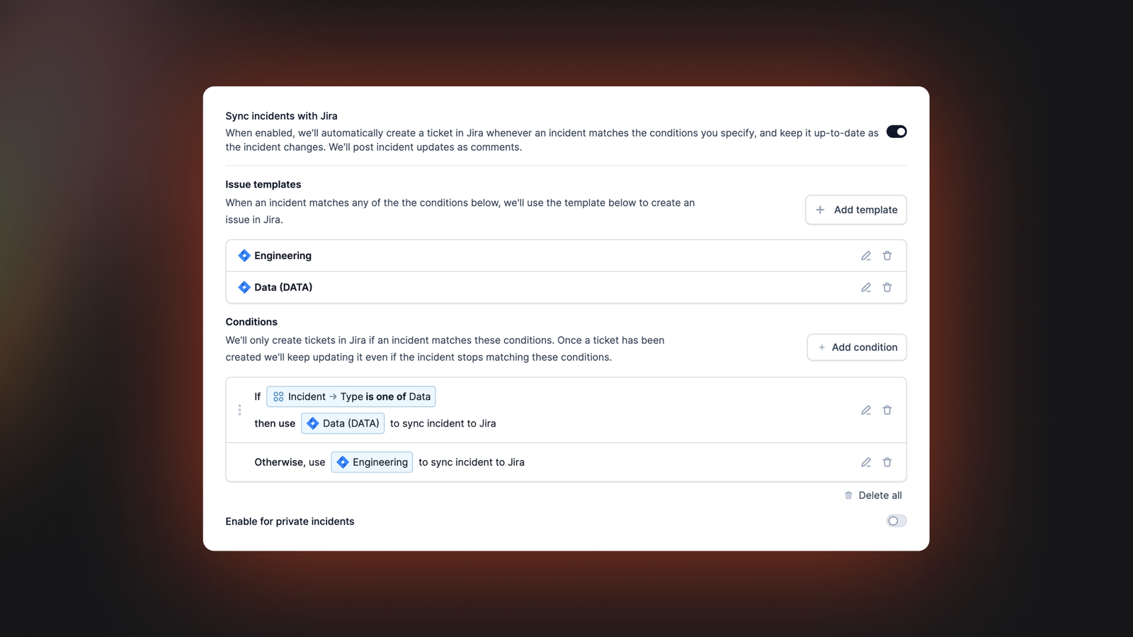 Automatic ticket creation