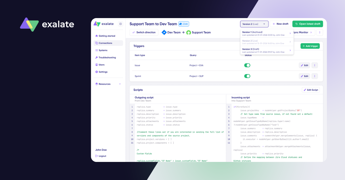 Aida AI diagnoses sync errors in plain language and suggests fixes – so your team spends less time troubleshooting and more time shipping.