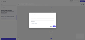 Workflow execution in Symplr.io