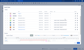 The editor displays tasks in the table allowing to navigate and edit them easily.