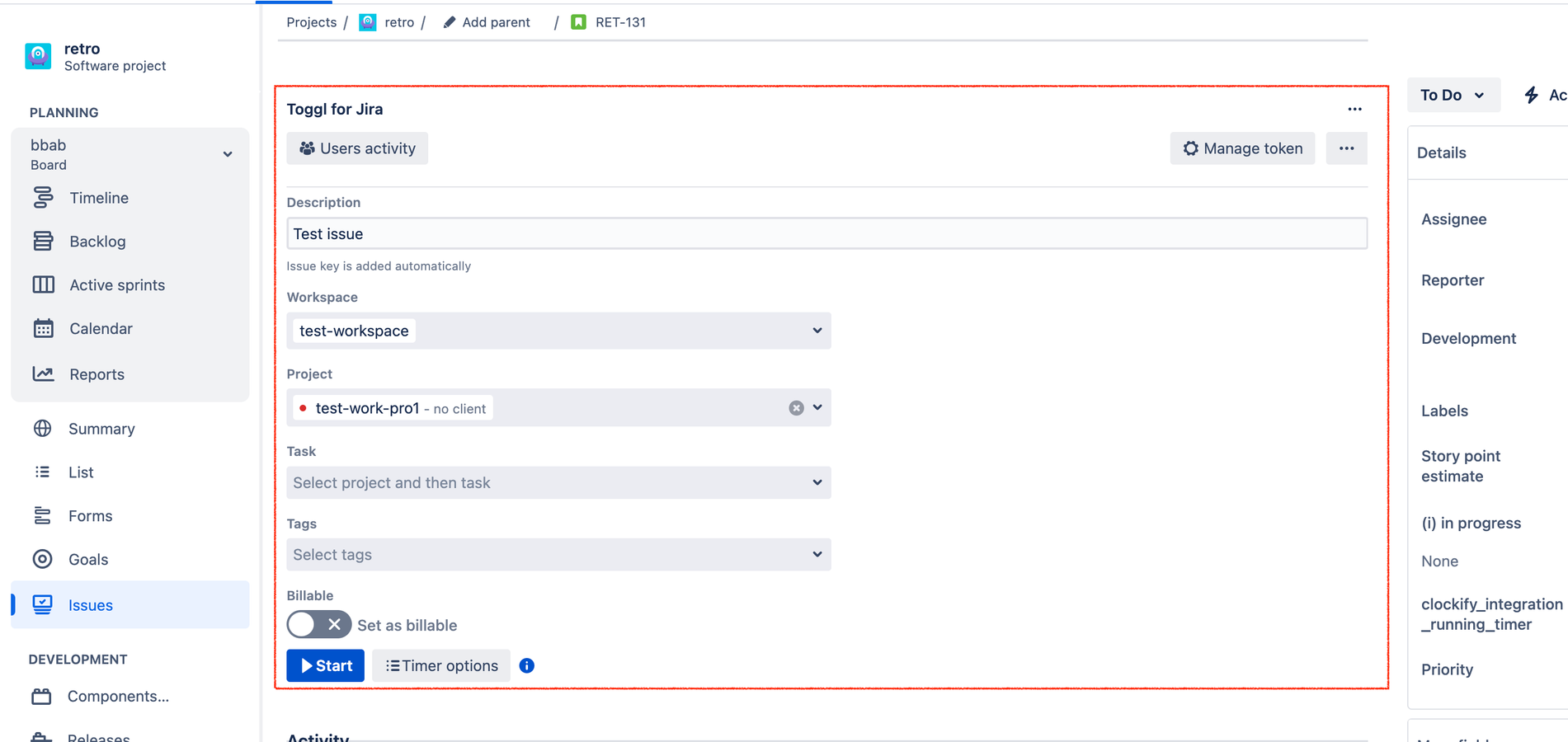 Set up Jira <-> Toggl sync within the few steps