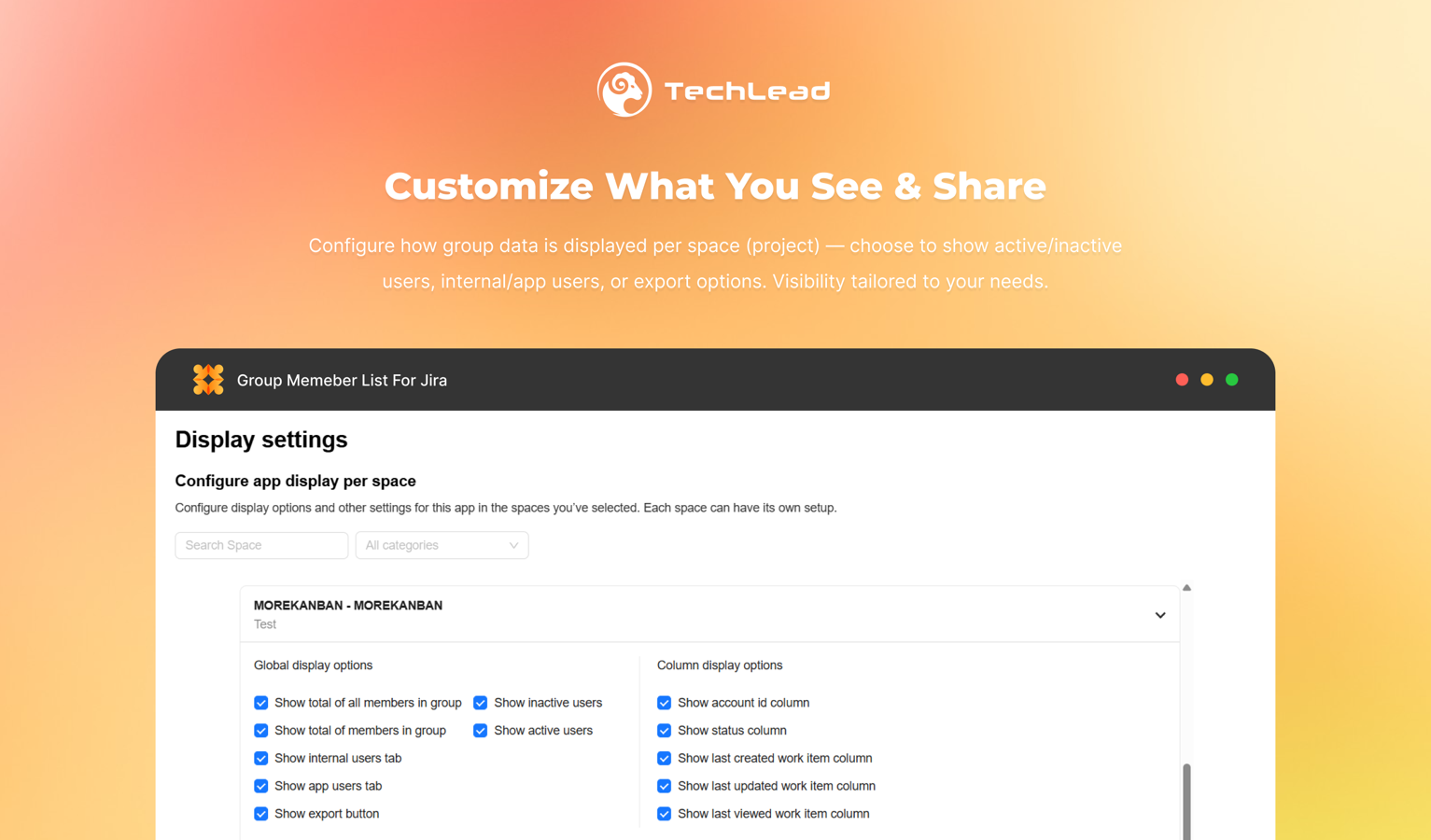 Customize What You See & Share